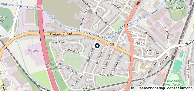 Map showing the location of Pleck MOT Testing Centre Ltd