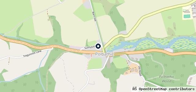 Map showing the location of Polbathic Motor Services