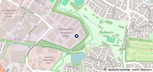 Map showing the location of Porsche Centre Solihull