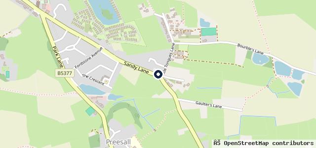 Map showing the location of Preesall Garage Ltd 4x4 Specialists