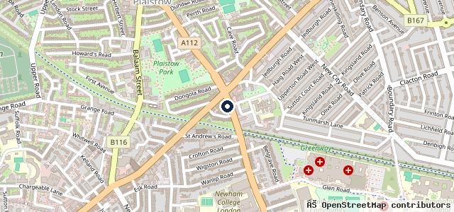 Map showing the location of Reads Mot & Repair Centre