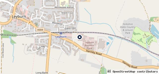 Map showing the location of Lloyd Land Rover Leyburn Service Centre