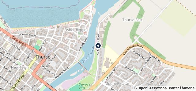 Map showing the location of Riverside Garage Sir Archibald Road