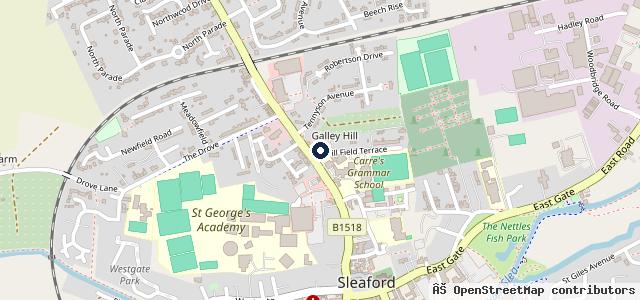 Map showing the location of Saunby Motors Ltd