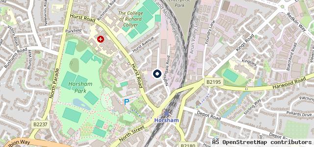 Map showing the location of Shawman's Motors