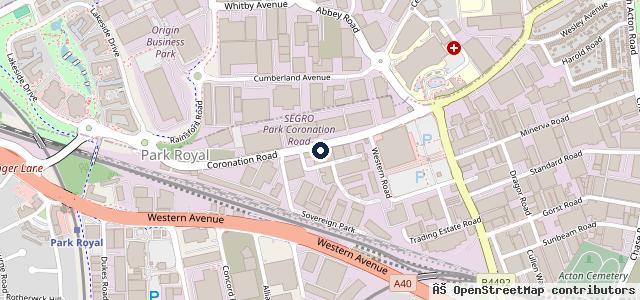 Map showing the location of SAME DAY MOT Park Royal Shine Motors