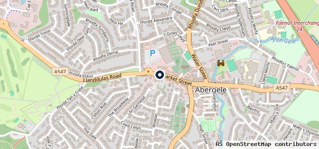 Map showing the location of Slaters of Abergele Volkswagen