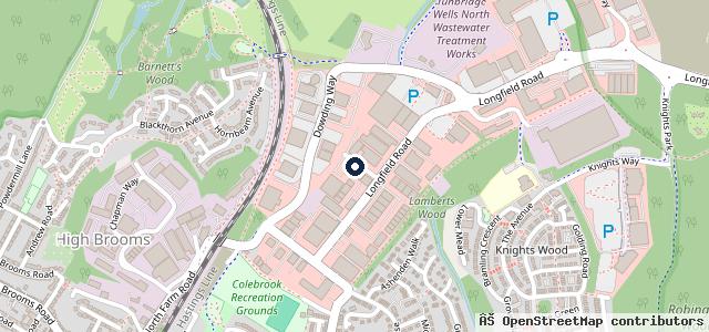 Map showing the location of HiQ Tyres & Autocare Tunbridge Wells