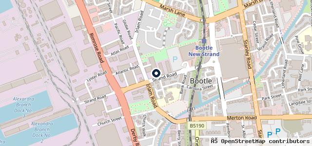 Map showing the location of Strand Road Garage