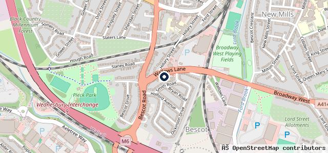 Map showing the location of Grange Garage