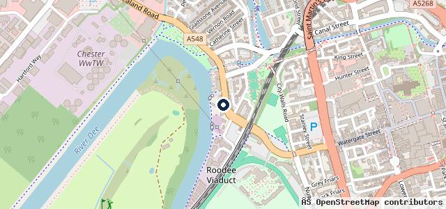 Map showing the location of The MOT and Service Centre