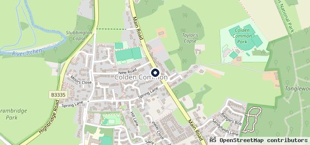 Map showing the location of Village Garage