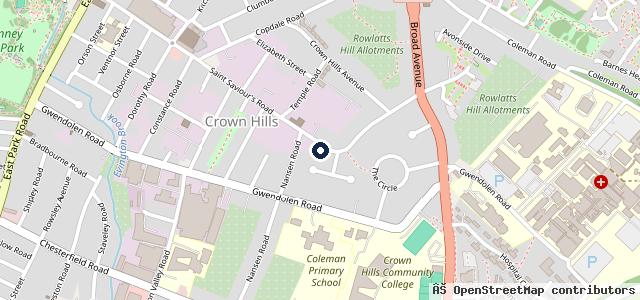 Map showing the location of Humberstone Motors