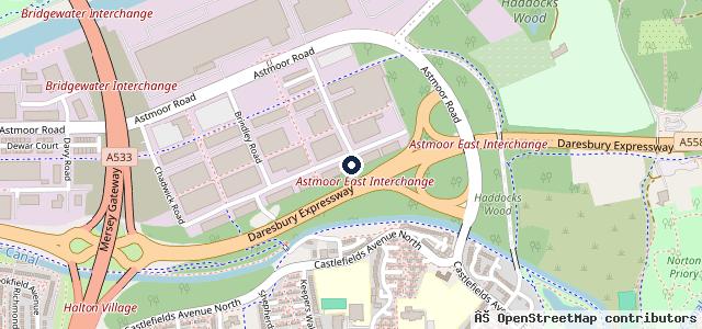 Map showing the location of Thompson Automotive