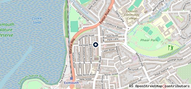 Map showing the location of Hartopp Garage