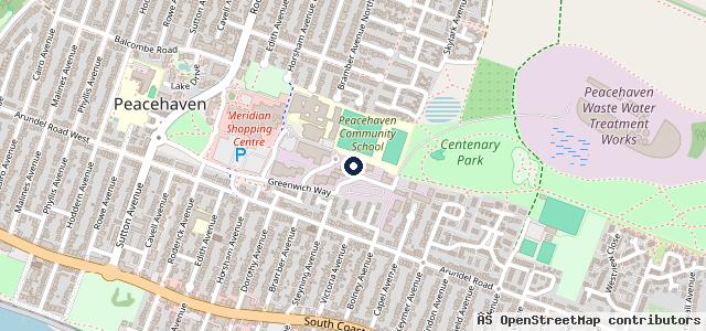 Map showing the location of T L S Peacehaven Ltd
