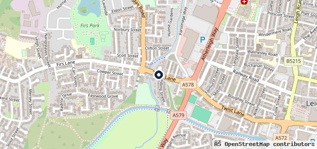 Map showing the location of Twist Lane Garage
