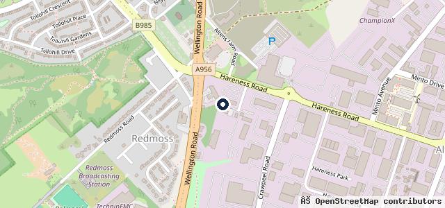 Map showing the location of HiQ Tyres & Autocare Aberdeen (Tyre Services)