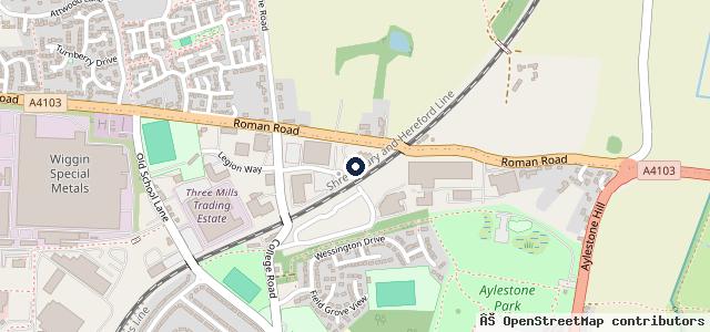 Map showing the location of Vertu SEAT Service Centre