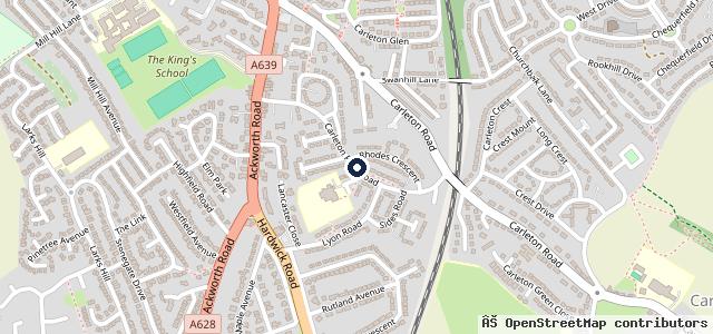 Map showing the location of D.A.'s Tyre & Auto MOT Testing Centre