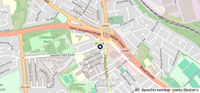 Map showing the location of Park Garage Ltd