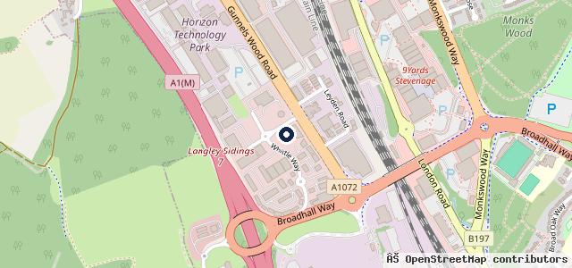 Map showing the location of Sytner Stevenage BMW