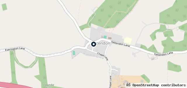 Map showing the location of Yattendon Garage