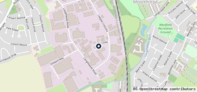 Map showing the location of Yorkshire DPF Centre