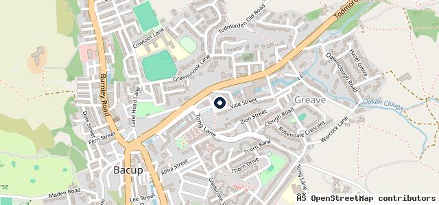 Map showing the location of Vale Street Garage