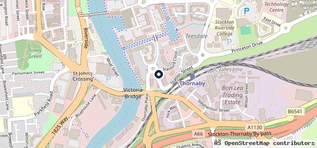 Map showing the location of Alexanders Teesside - Fiat, Abarth, Alfa Romeo &amp; Jeep | Stockton