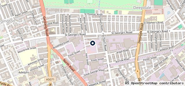 Map showing the location of Walker Vehicle Repair Centre