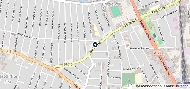 Map showing the location of West Park Motors