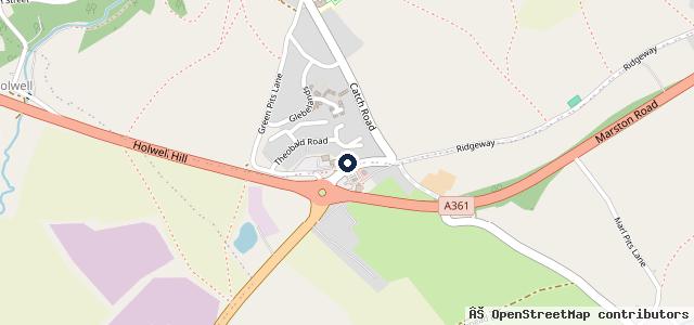 Map showing the location of Nunney Catch Auto Centre