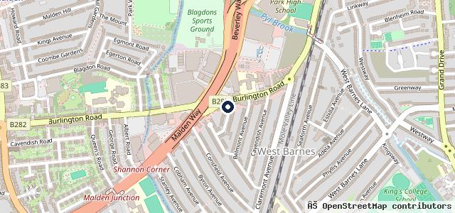 Map showing the location of Shannon Corner Service Centre Ltd