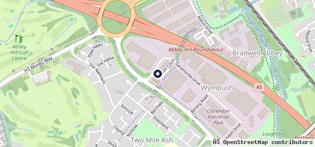 Map showing the location of Deals On Wheels Bedford
