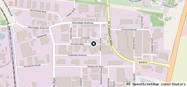 Map showing the location of Accident Repair Centre Newton Aycliffe