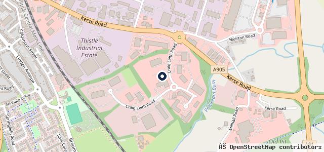 Map showing the location of Arnold Clark Stirling Volkswagen