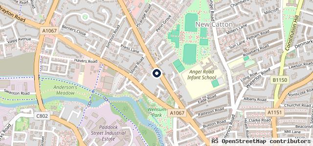 Map showing the location of Aspland Self Drive
