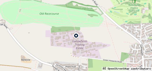 Map showing the location of Browns Service & MOT Centre Richmond