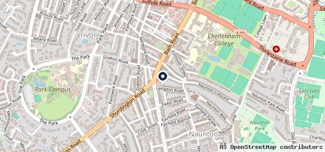 Map showing the location of St Pauls Garage Cheltenham MOT Centre