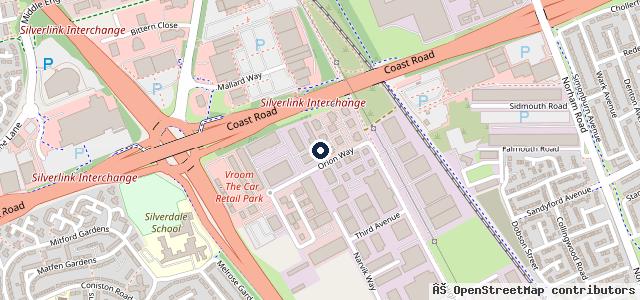 Map showing the location of Vic Young (South Shields) Ltd
