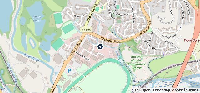 Map showing the location of PE Services