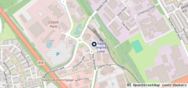 Map showing the location of Citroën Wingrove - Wallsend (Silverlink)