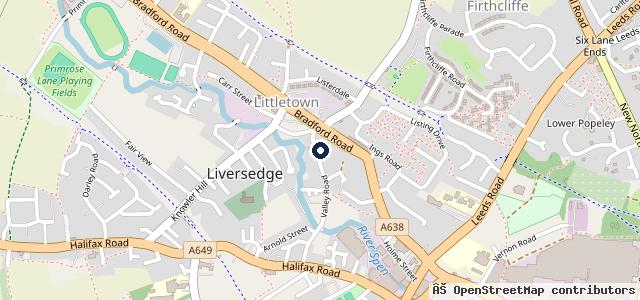 Map showing the location of Brook Auto Care Mot Testing Station