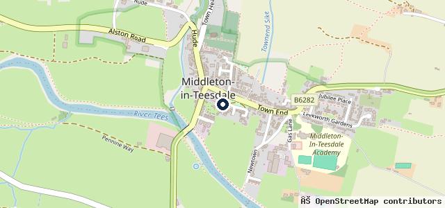 Map showing the location of 11 Hill Terrace