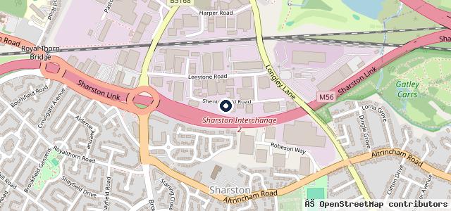 Map showing the location of Auto Body Repairs Manchester