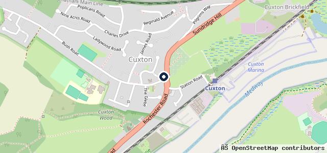 Map showing the location of Cuxton Auto Services | Rochester