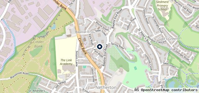 Map showing the location of Compton Court Motors