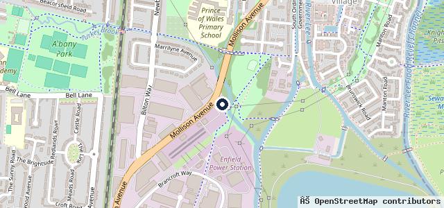 Map showing the location of Sam's Tyres & MOT