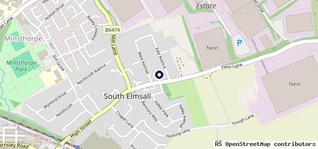 Map showing the location of 108 South Crescent